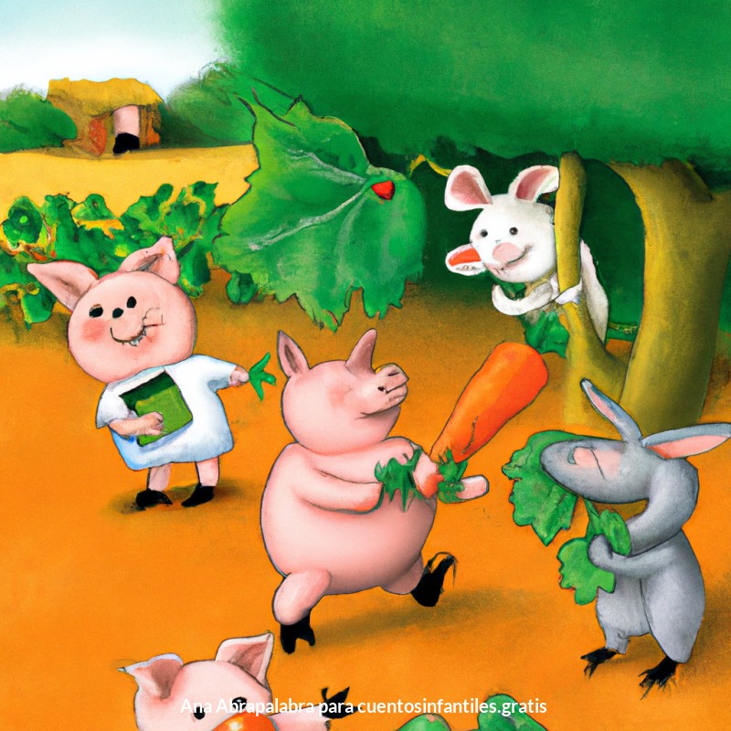 ¡La inteligente búsqueda de zanahorias del cerdo!