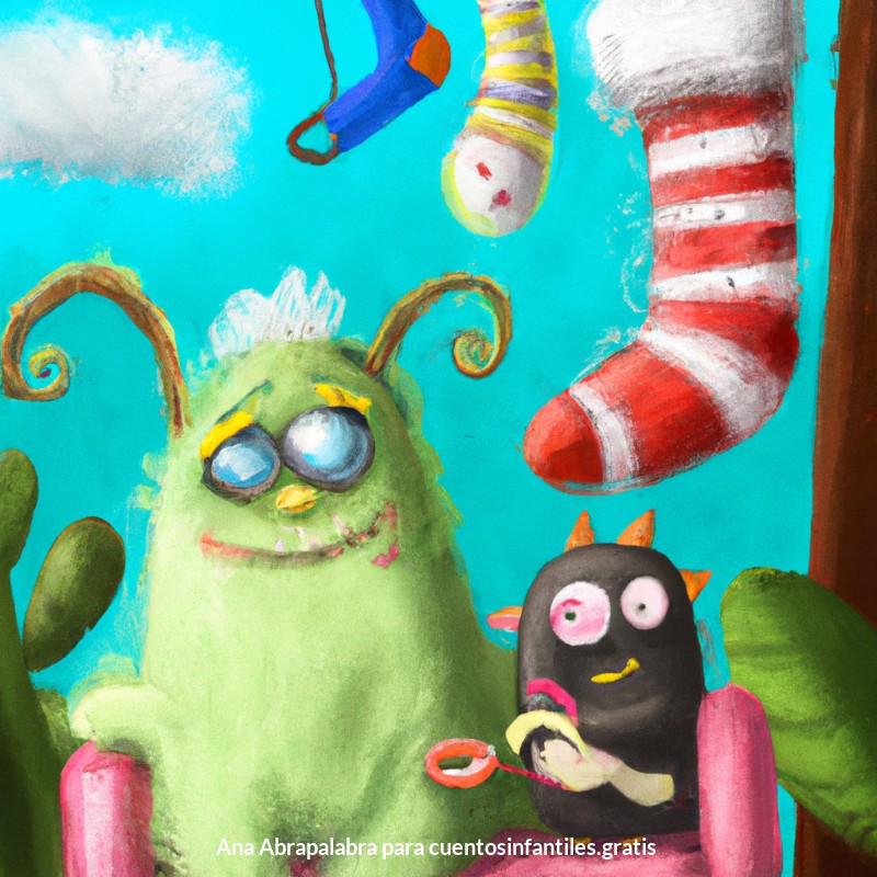 ¡Las aventuras de los calcetines del pequeño monstruo!