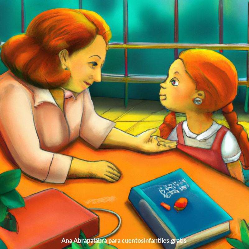La niña aprende de mamá.