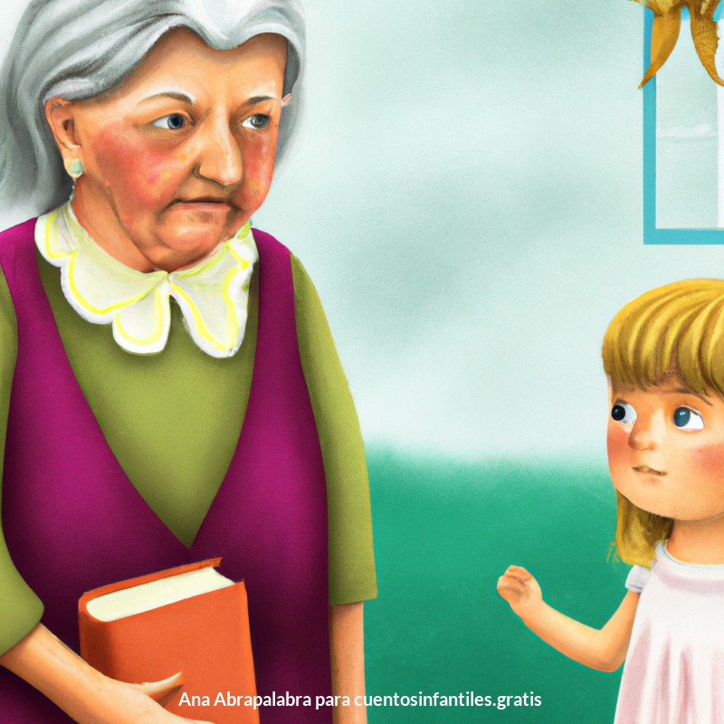 La abuela ayuda a la niña a entender los sentimientos