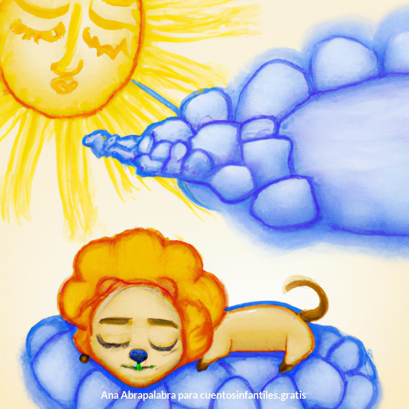 ¡La leona persigue el brillo del sol!
