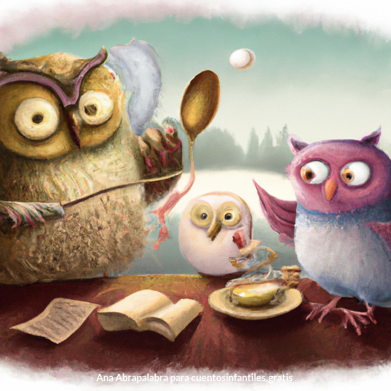 Búho, Gato y una Cuchara Runcible.