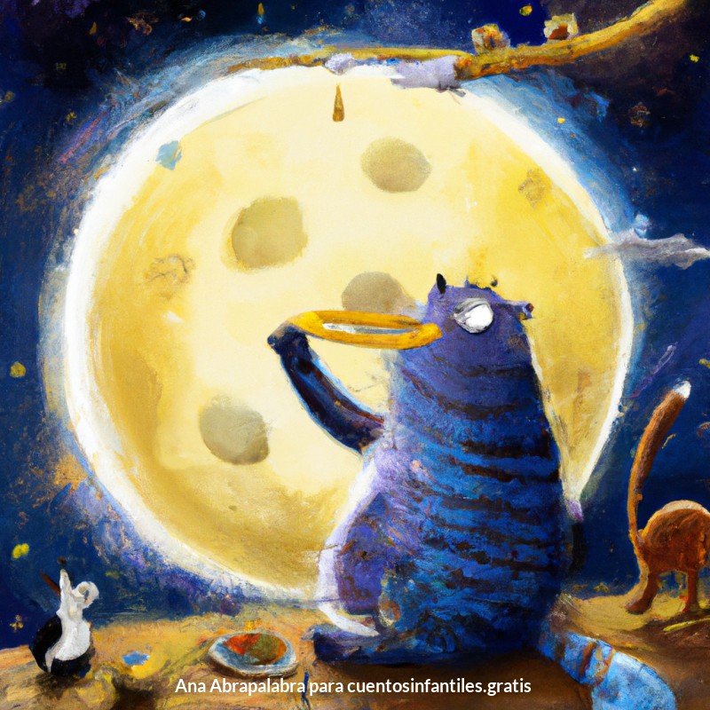 ¡El gato loco se come la luna!