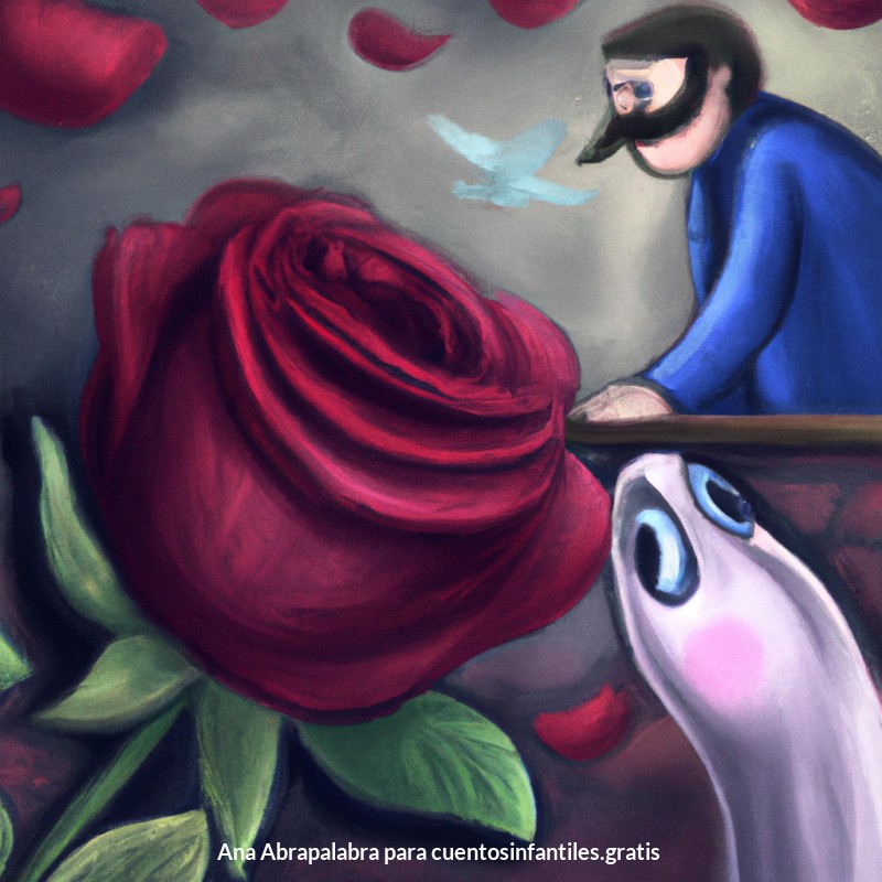 La rosa roja del ruiseñor para el amor