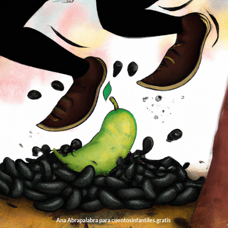 La costura negra de los frijoles: Un cuento de Grimm