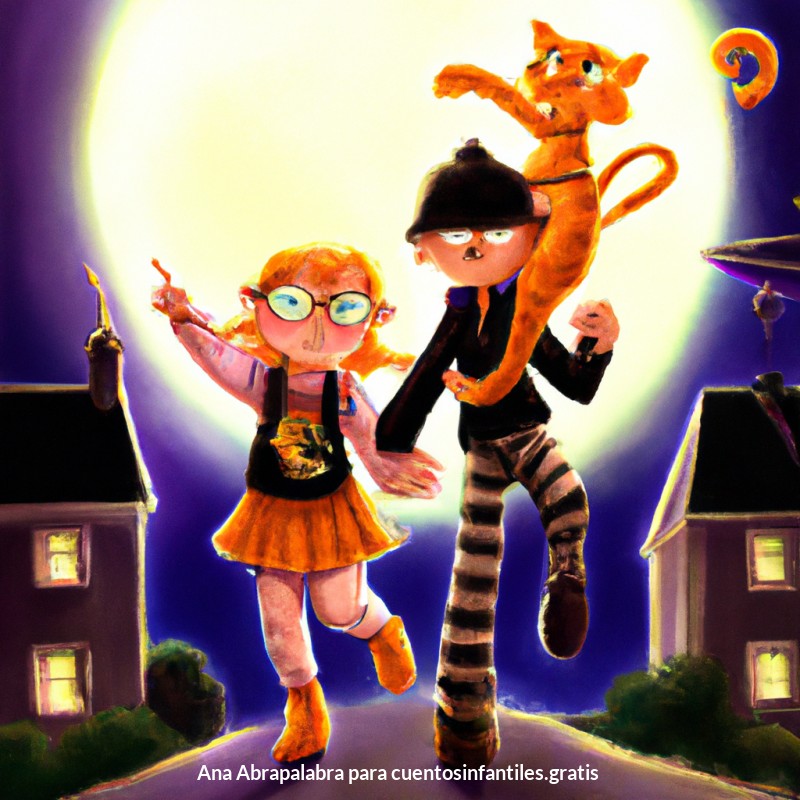 ¡Truco o trato con gatos espeluznantes!