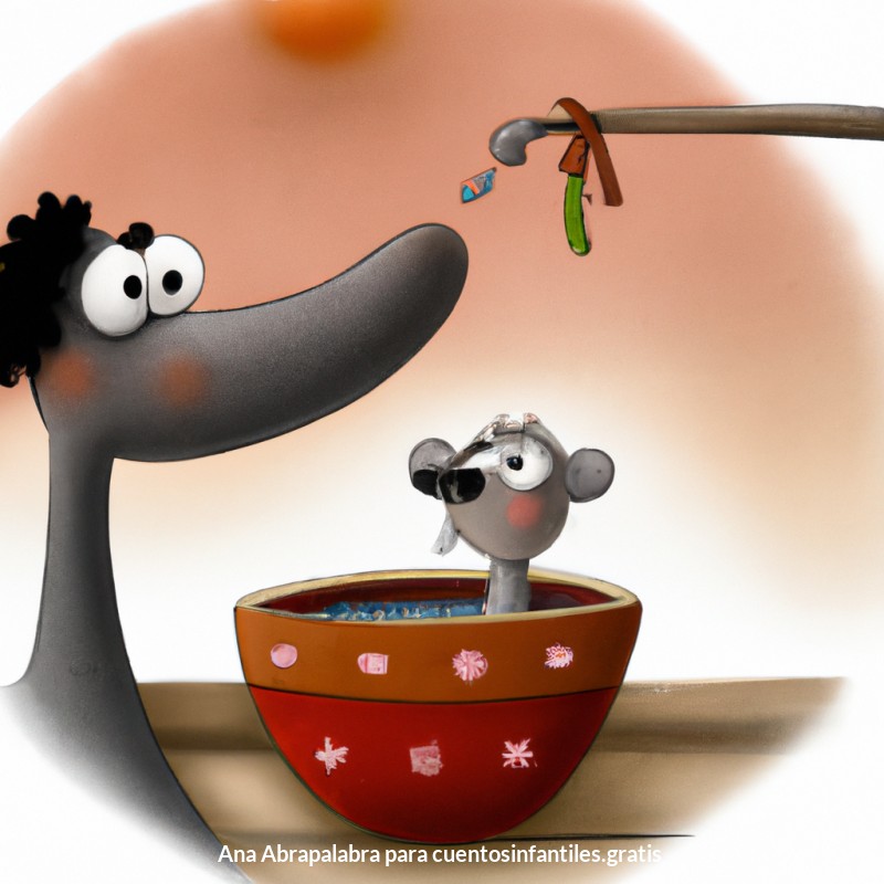 Sopa en un palo de salchicha